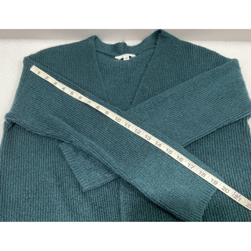 Time & Tru Women Pocket Rib Duster Cardigan - Picture 7 of 11